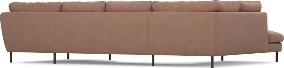 Madison Lux - 2-sits soffa med divan vänster och schäslong höger - Rosa