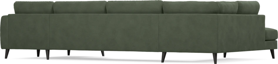 Bridge - 3-sits soffa med divan vänster och schäslong höger - Grön