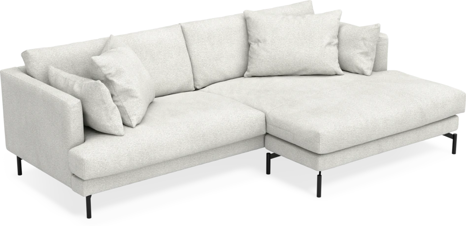 Harper - 4-sits med schäslong XL höger - Vit