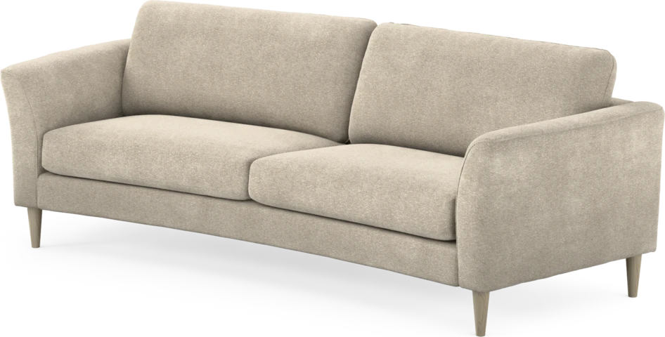 Bridge - 3-sits soffa svängd - Beige
