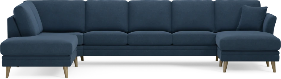 Eden - 3-sits soffa med divan vänster och schäslong höger - Blå