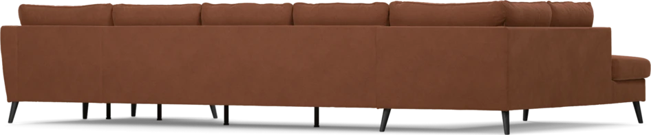 County - 4-sits soffa med divan vänster och schäslong höger - Orange