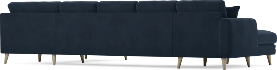 Eden - 3-sits soffa med schäslong vänster och divan höger - Blå