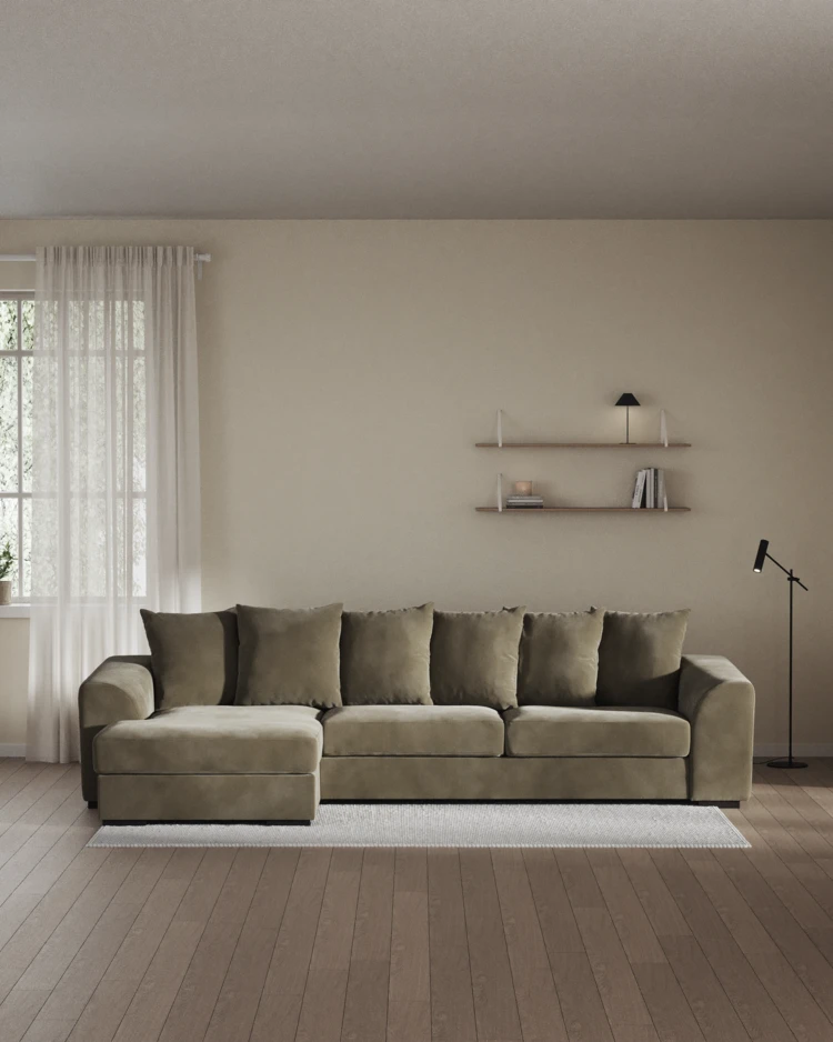 Town - 3-sits soffa med schäslong vänster - inspiration