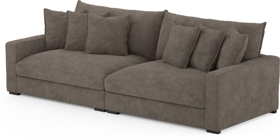 Rossi - 4-sits soffa - Brun