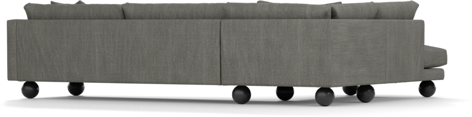 Harper - 3-sits soffa med divan vänster - Grå