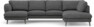 Madison Lux - 2-sits soffa med schäslong vänster och divan höger - Vit