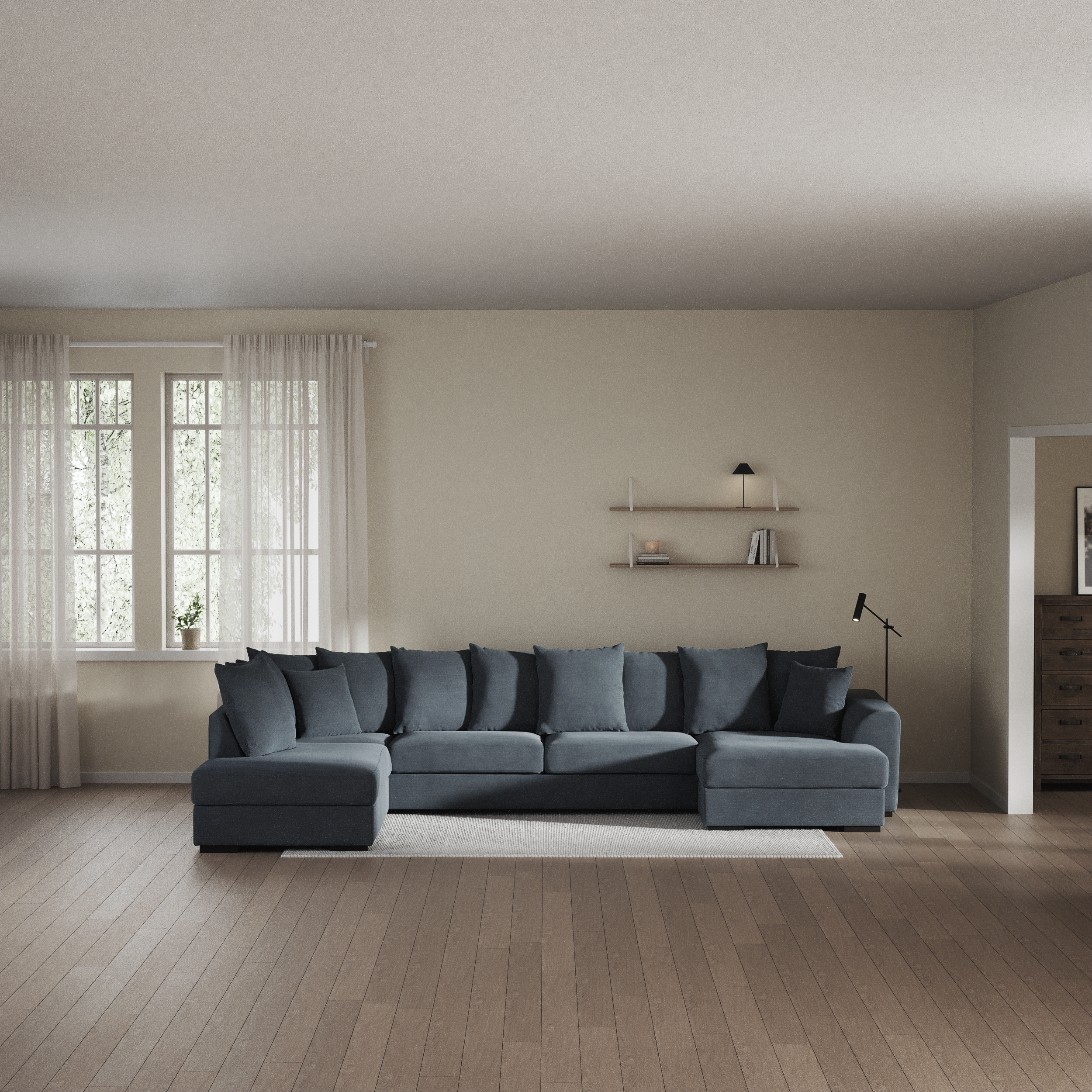 Town - 3-sits soffa med divan vänster och schäslong höger - inspiration