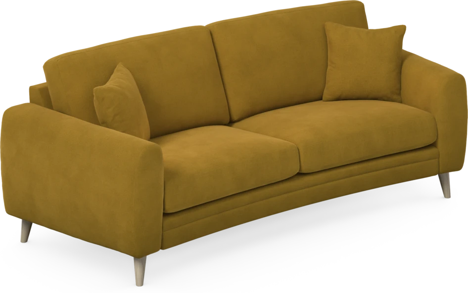 Eden - 2,5-sits soffa svängd - Gul