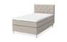 Sleep Delux - Kontinentalsäng, enkelsäng med bäddmadrass Sleep Delux vit - Beige