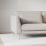 Willow - 3-sits soffa, hel dyna, fast klädsel - Beige