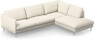 Madison Lux - 3-sits soffa med divan höger - Vit