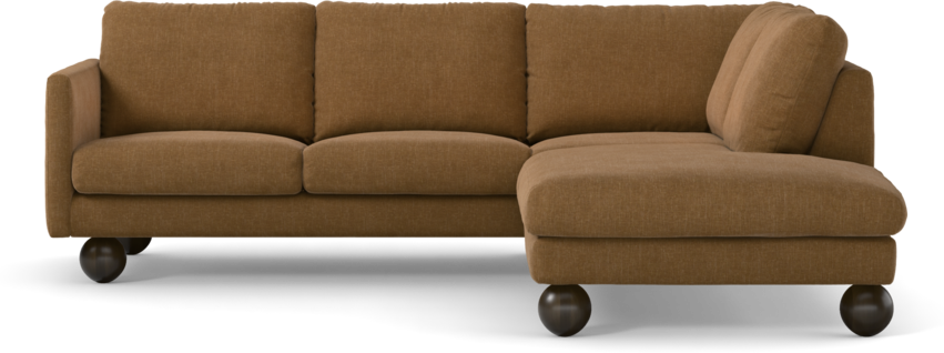 Madison Lux - 2-sits soffa med divan höger - Brun