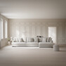 Rossi - 4-sits soffa med schäslong XL höger - Beige