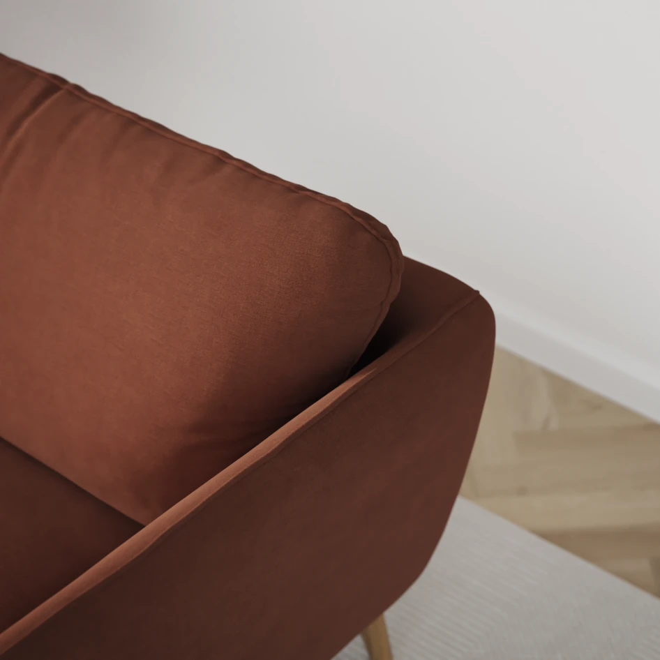 Madison Klädsel - Klädsel till 2-sits soffa - Röd