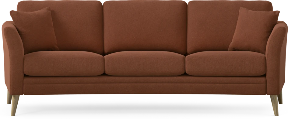 Eden - 3-sits soffa svängd - Orange