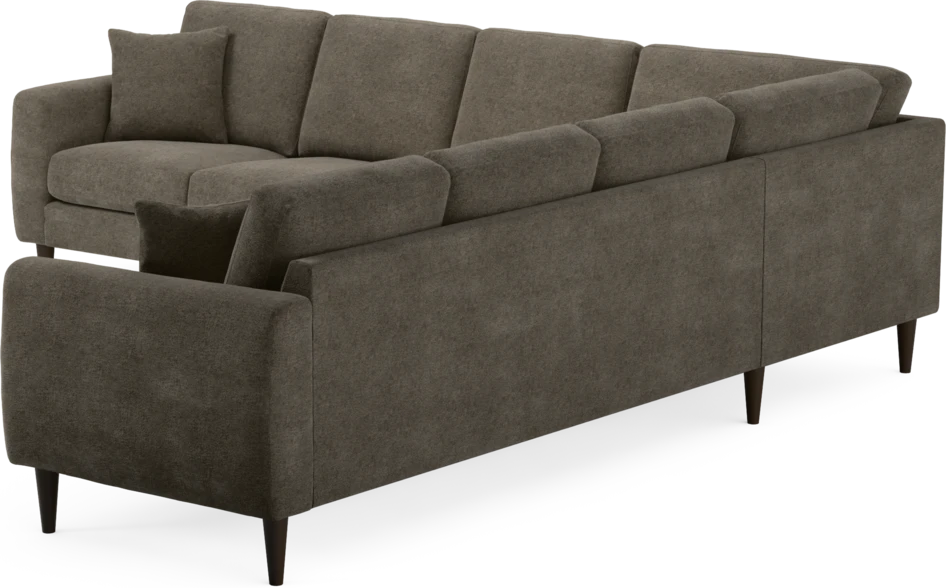 Eden - Hörnsoffa, 3+3-sits - Brun