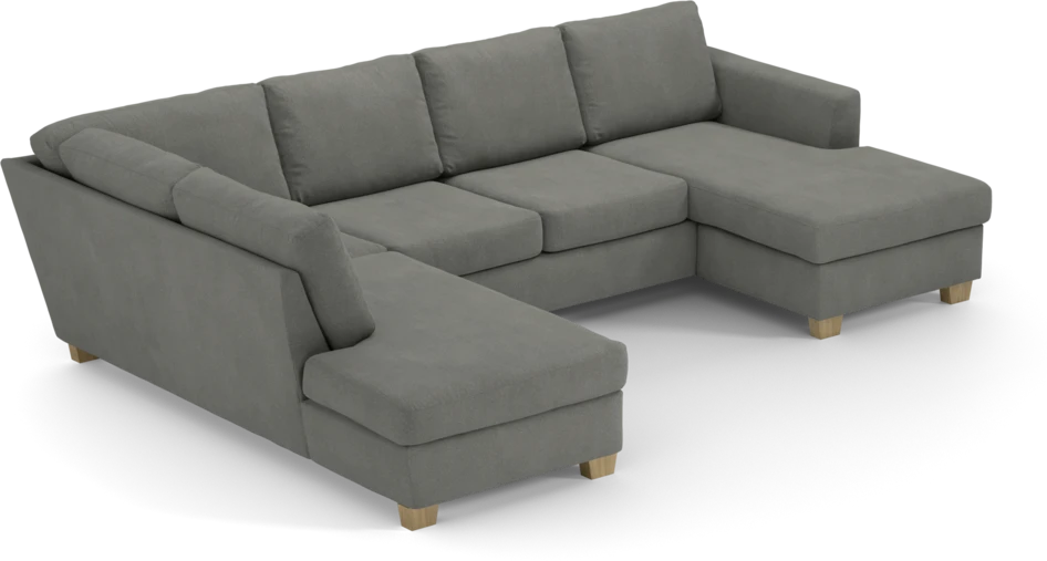 Friday - 3-sits soffa med divan vänster och schäslong höger - Grå