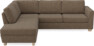 Friday - 2,5-sits soffa med divan vänster - Brun