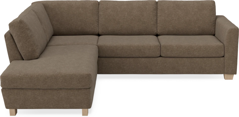 Friday - 2,5-sits soffa med divan vänster - Brun