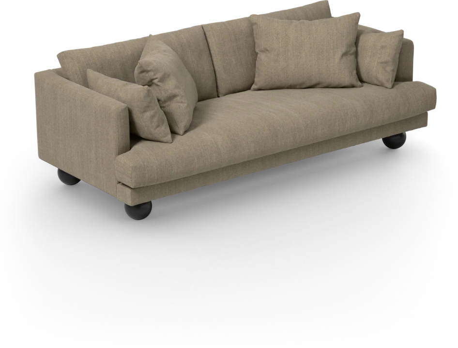 Harper - 3-sits soffa, hel dyna - Beige