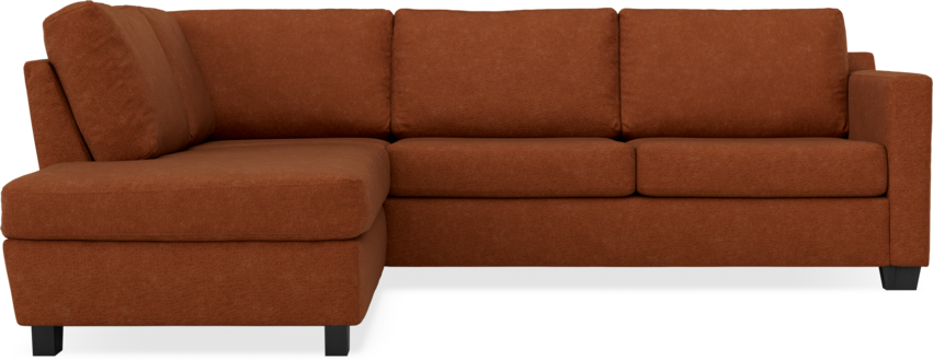 Friday - 2,5-sits soffa med divan vänster - Orange