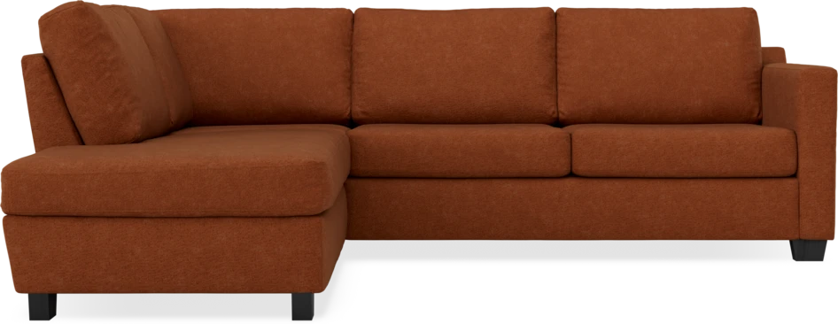 Friday - 2,5-sits soffa med divan vänster - Orange