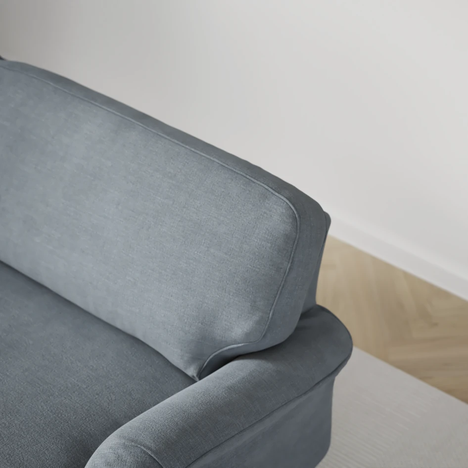 Oxford - 3-sits soffa svängd - Blå