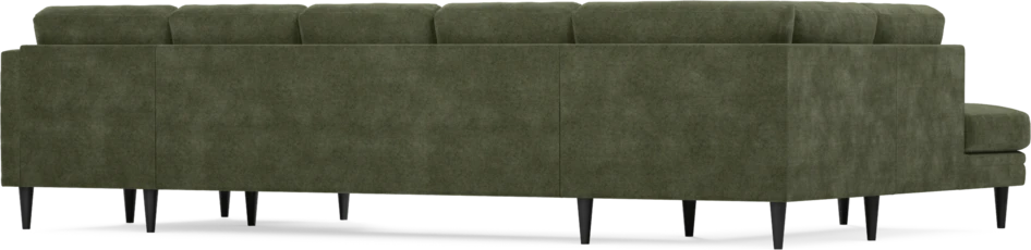 Eden - 3-sits soffa med divan vänster och schäslong höger - Grön