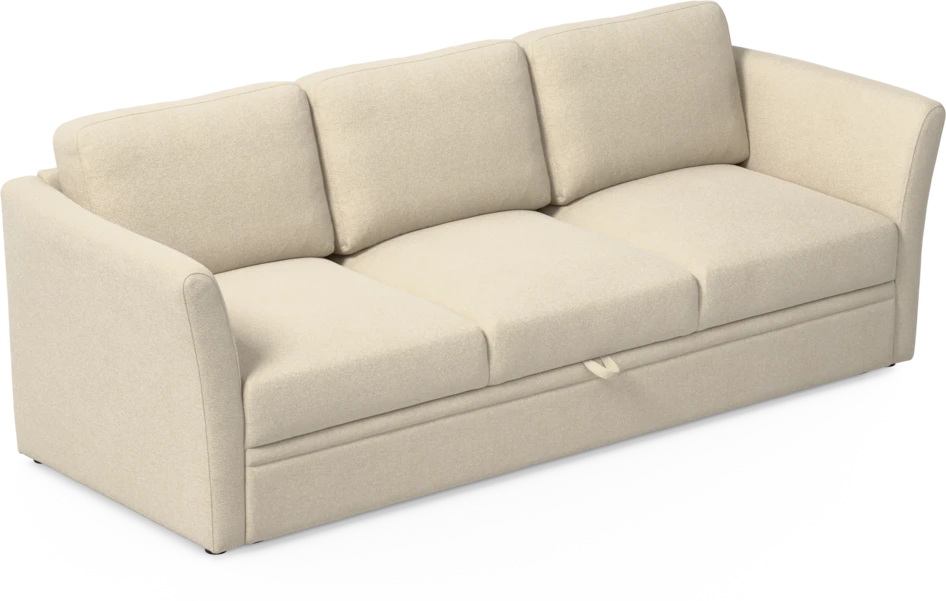 Öland - Bäddsoffa 3-sits, längsbäddad - Beige