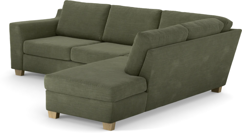 Friday - 2,5-sits soffa med divan höger - Grön