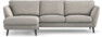 Madison Lux - 2-sits soffa med schäslong vänster - Grå