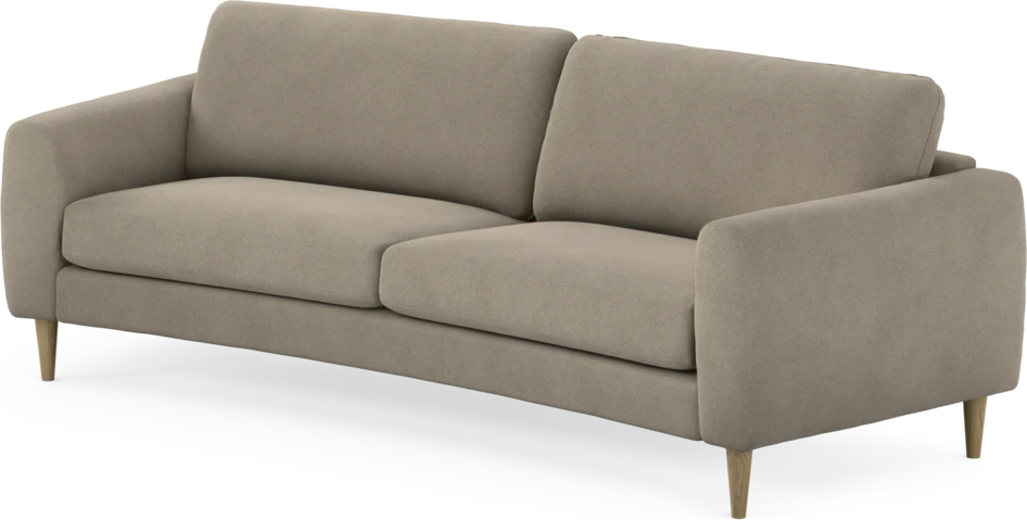 Bridge - 3-sits soffa svängd - Beige
