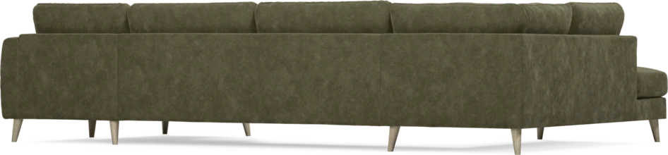 Bridge - 3-sits soffa med divan vänster och schäslong höger - Grön
