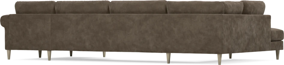 Bridge - 3-sits soffa med divan vänster och schäslong höger - Brun