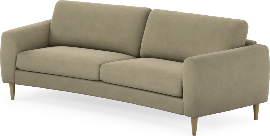 Bridge - 3-sits soffa svängd - Beige