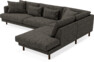 Harper - 3-sits soffa med divan höger - Grå