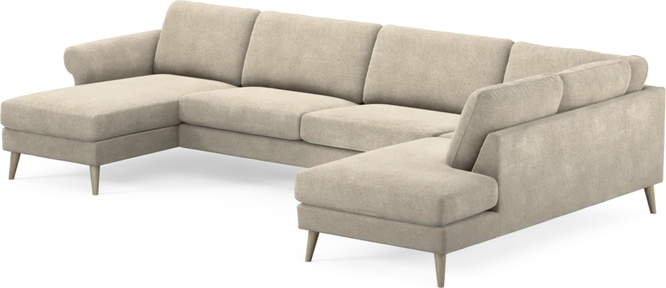 Bridge - 3-sits soffa med schäslong vänster och divan höger - Beige