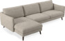 Madison Lux - 3-sits soffa med schäslong vänster - Vit