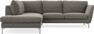 Madison - 2-sits soffa med divan vänster - Grå