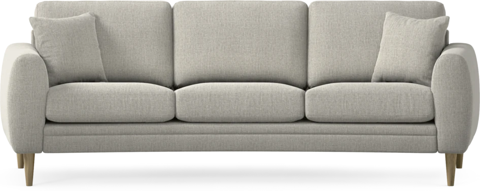 Eden - 3-sits soffa svängd - Grå