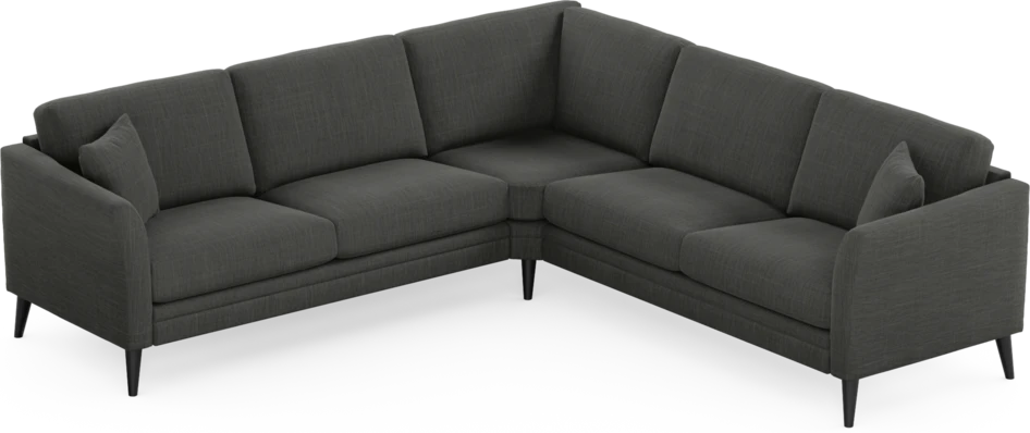 Eden - Hörnsoffa, 2,5+2,5-sits - Grå