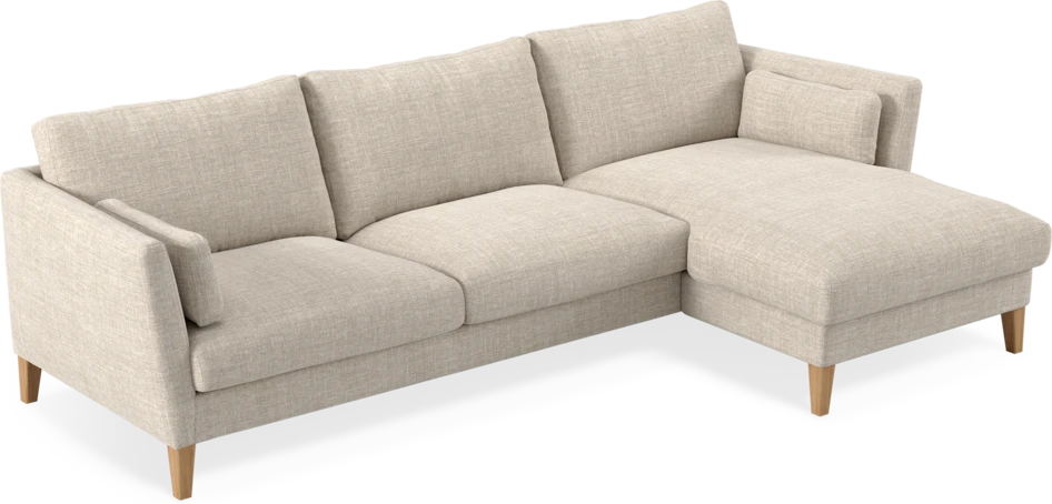 Winston - 3-sits soffa med schäslong, vändbar - Beige