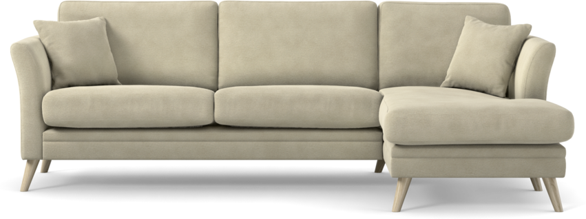Eden - 2,5-sits soffa med schäslong - Beige