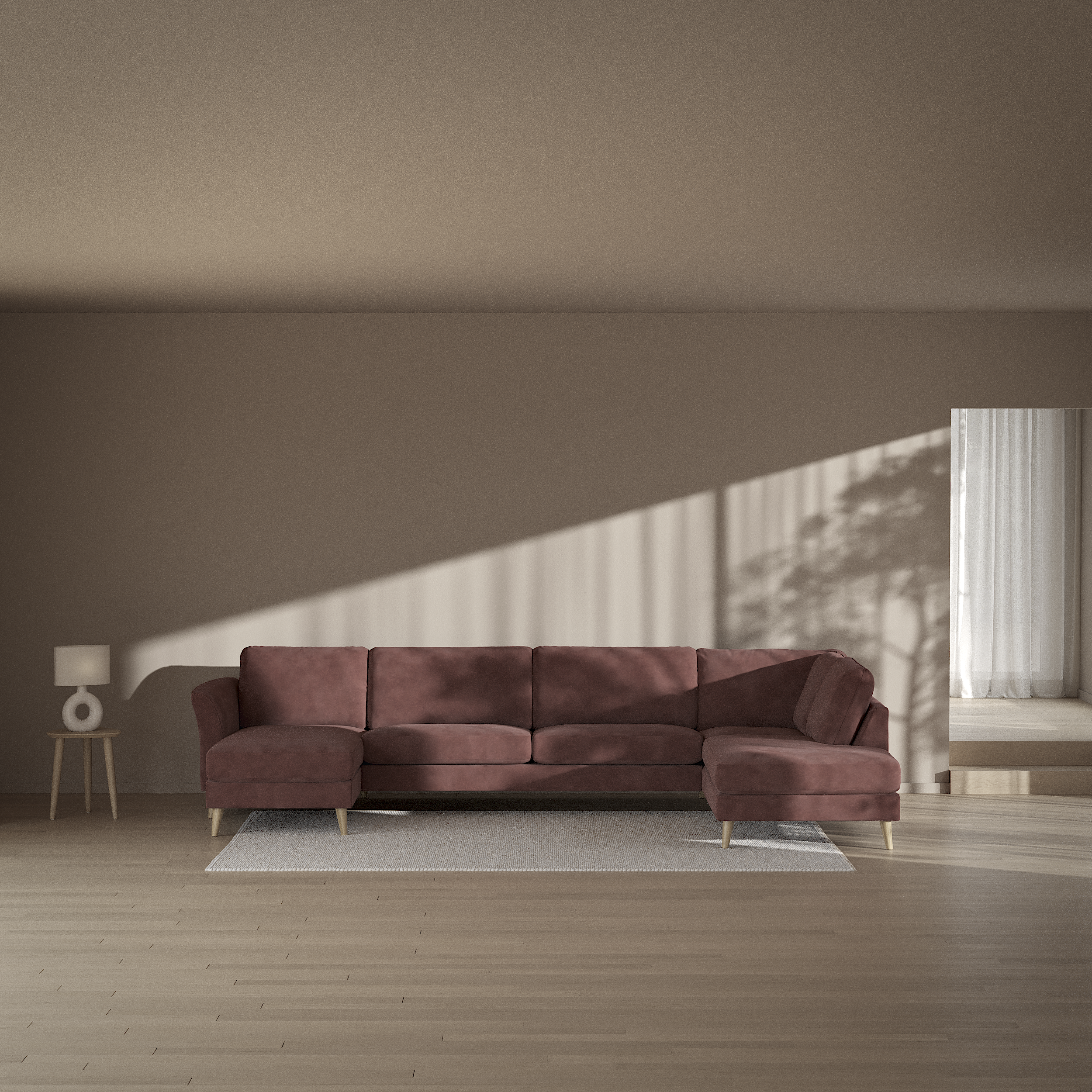 Bridge - 3-sits soffa med schäslong vänster och divan höger - inspiration
