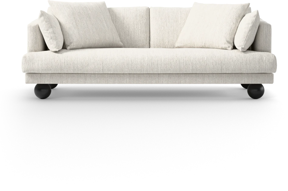 Harper - 3-sits soffa, hel dyna - Vit