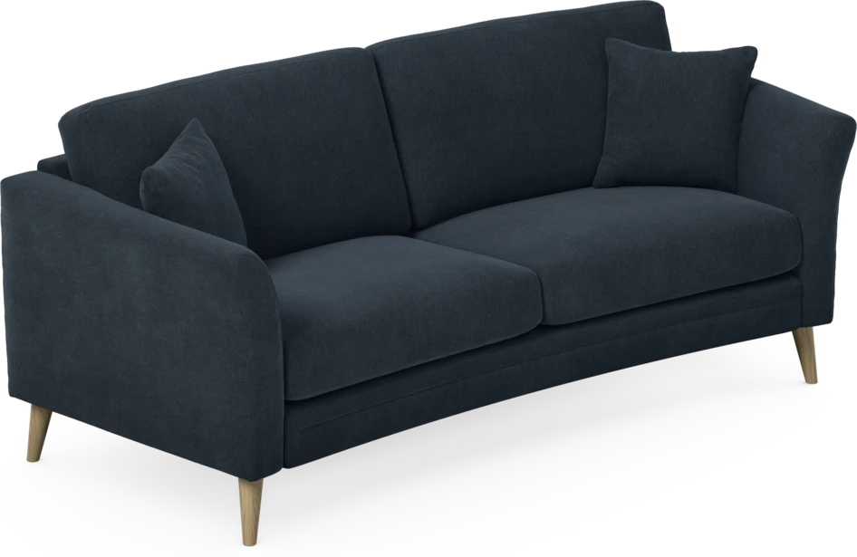Eden - 2,5-sits soffa svängd - Blå
