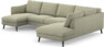 Madison Lux - 2-sits soffa med schäslong vänster och divan höger - Grön