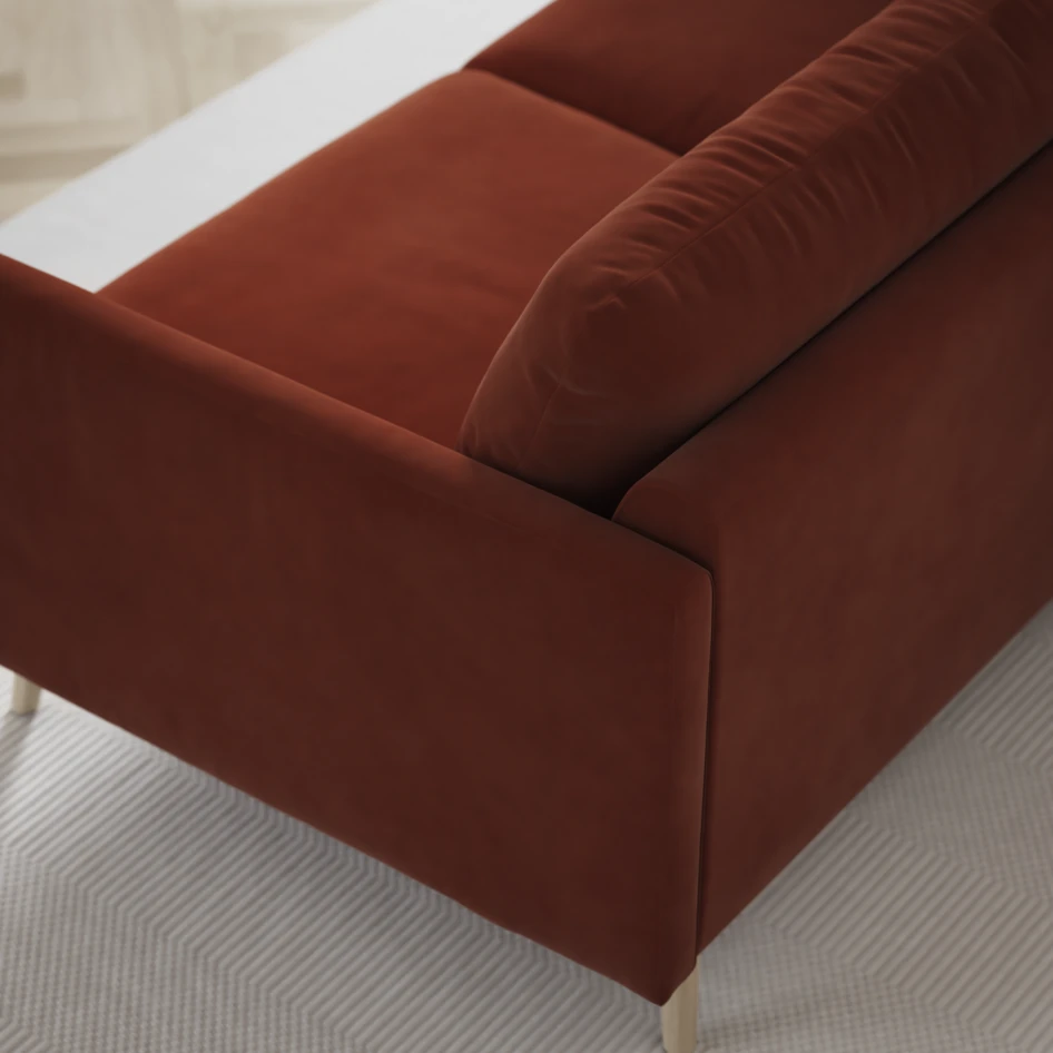 Madison Lux - Hörnsoffa 2+3-sits, hörn 1 - Röd