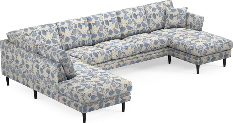 Eden - 3-sits soffa med divan vänster och schäslong höger - Flerfärgad
